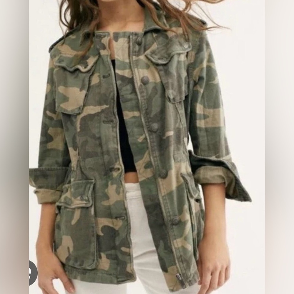 Free People Tan and Brown Jacket